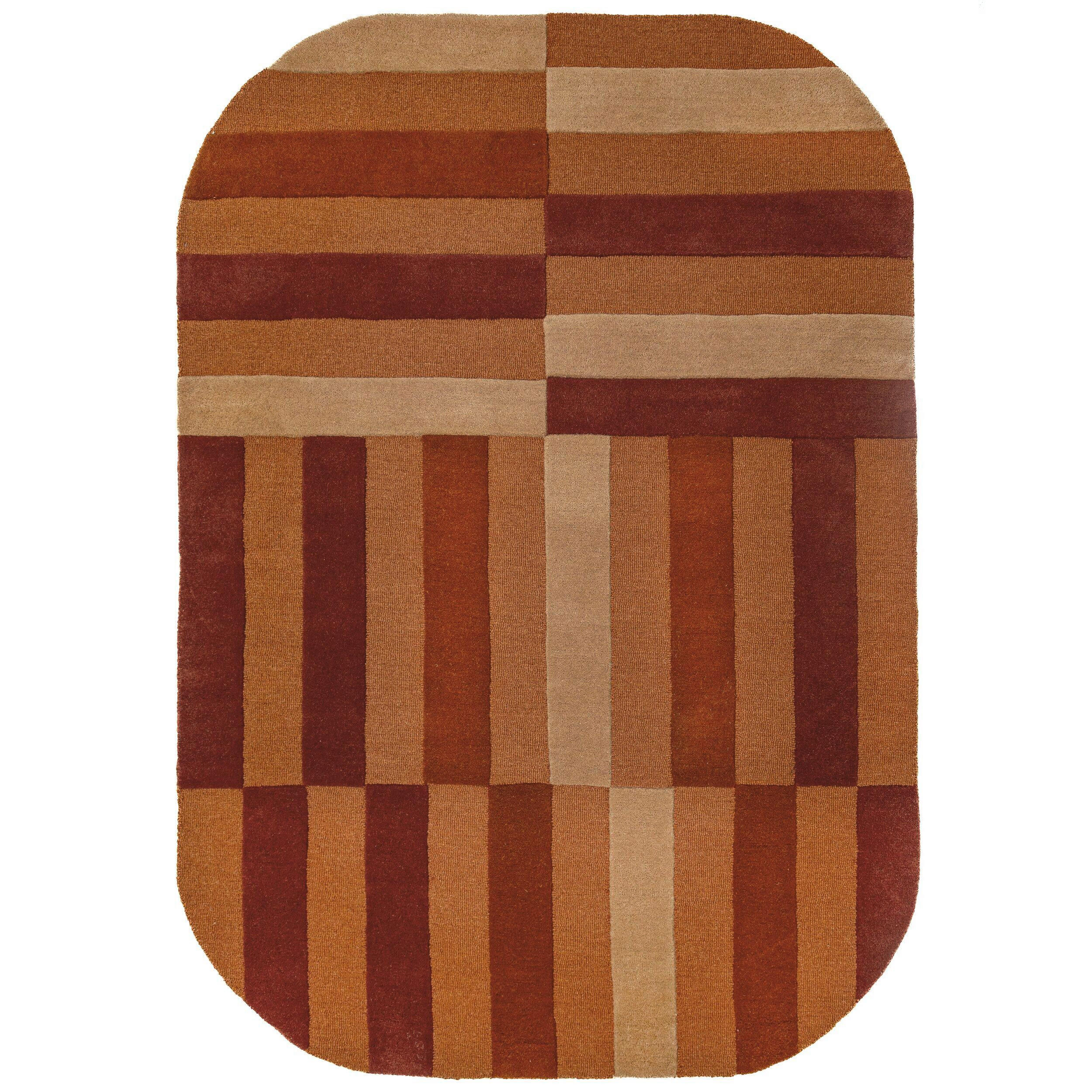 WOLLTEPPICH 140/200 cm Eldon Terracotta oval  - Terracotta, Basics, Textil (140/200cm) - Flair Rugs