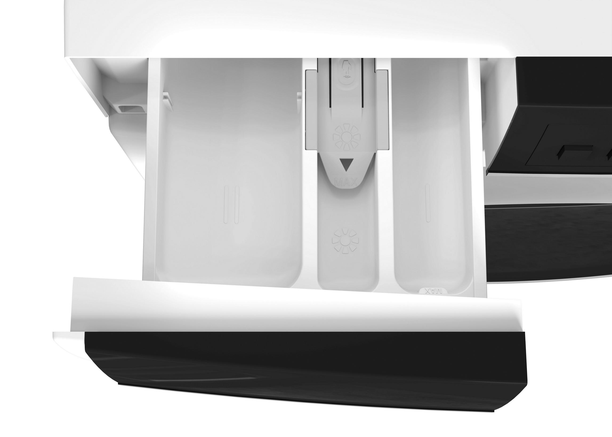 WASCHMASCHINE ES-NFA814BW1NA-DE  - Weiß, Basics, Glas/Kunststoff (60/85/53cm) - Sharp