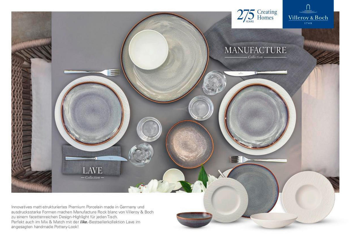 MÜSLISCHALE Manufacture Rock blanc 14 cm   - Weiß, Basics, Keramik (14cm) - Villeroy & Boch