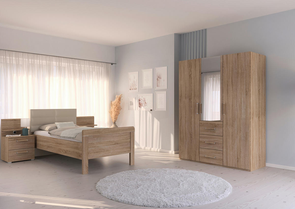 BETT 100/200 cm  in Sonoma Eiche  - Sonoma Eiche, Design (100/200cm) - Novel