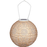 SOLÁRNE SVIETIDLO, 20 cm - zlatá/prírodná farba, Basics, kov/plast (20cm) - Ambia Garden