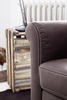 OHRENSESSEL Velours Dunkelbraun  - Dunkelbraun/Beige, KONVENTIONELL, Holz/Textil (80/101/87cm) - Pure Home Comfort
