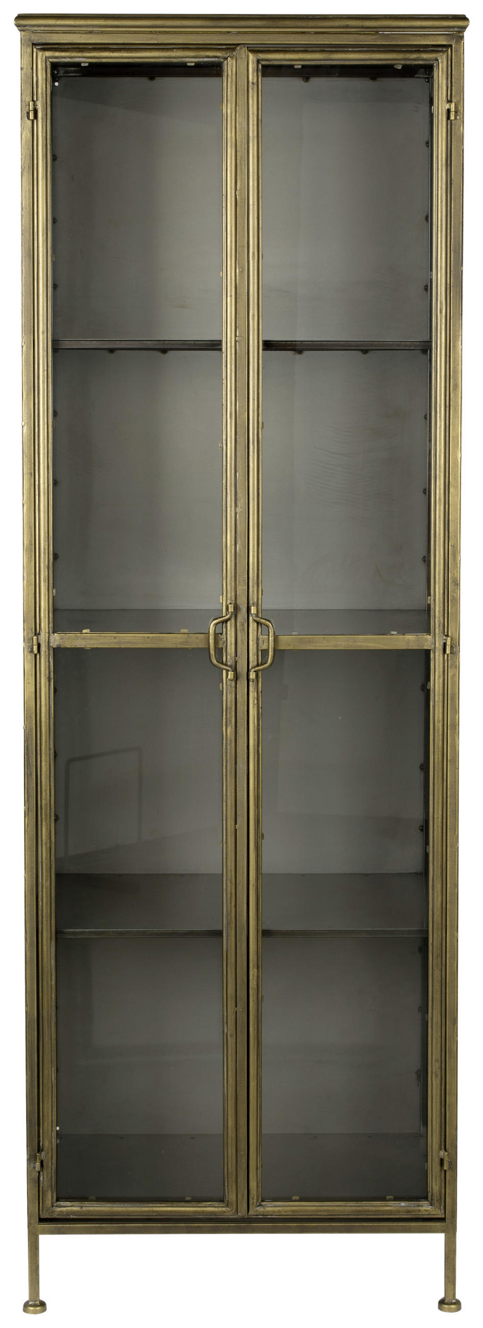VITRIN sárgaréz  - sárgaréz, Design, Üveg/fém (63,5/184/41,5cm) - Dutchbone
