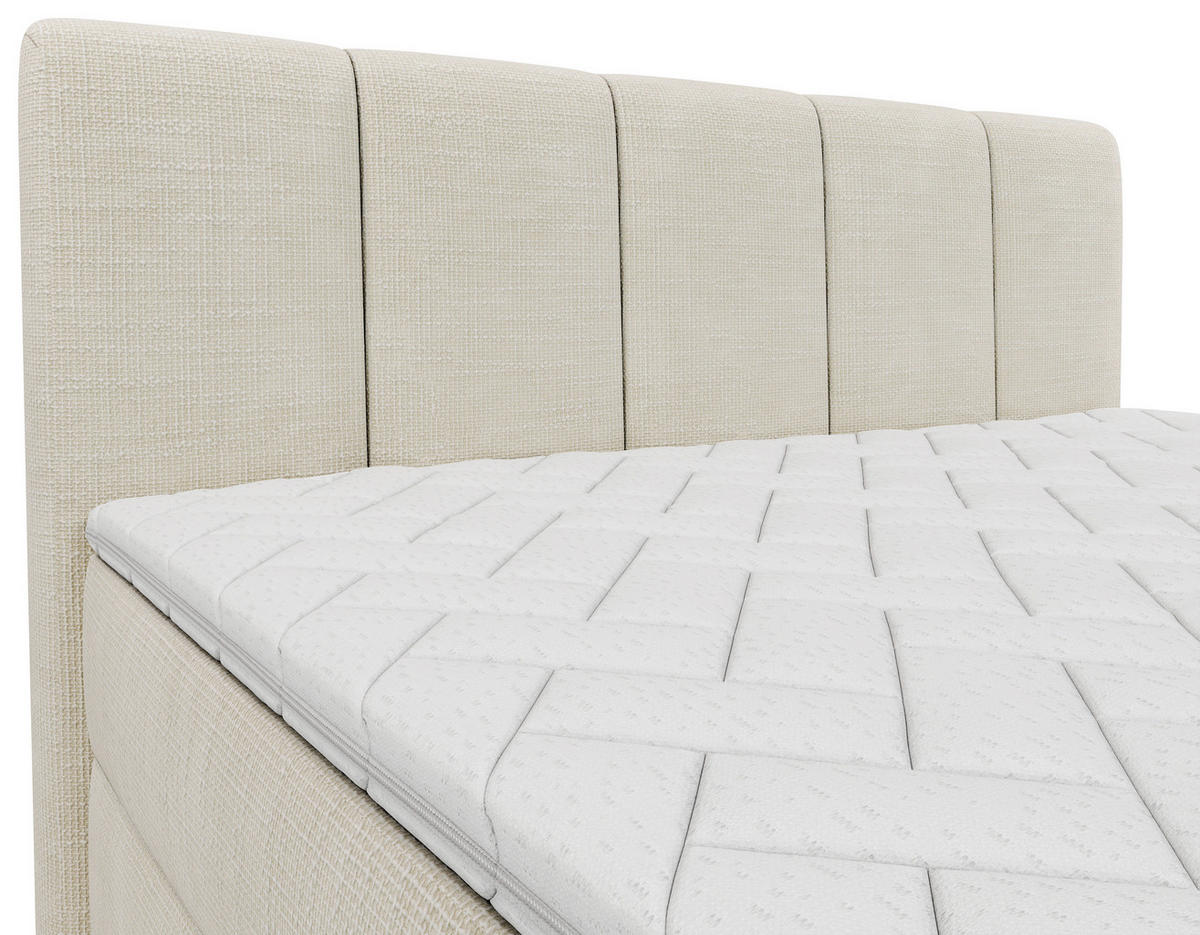 BOXBETT 180/200 cm  in Beige  - Beige/Buchefarben, MODERN, Holz/Holzwerkstoff (180/200cm) - MID.YOU