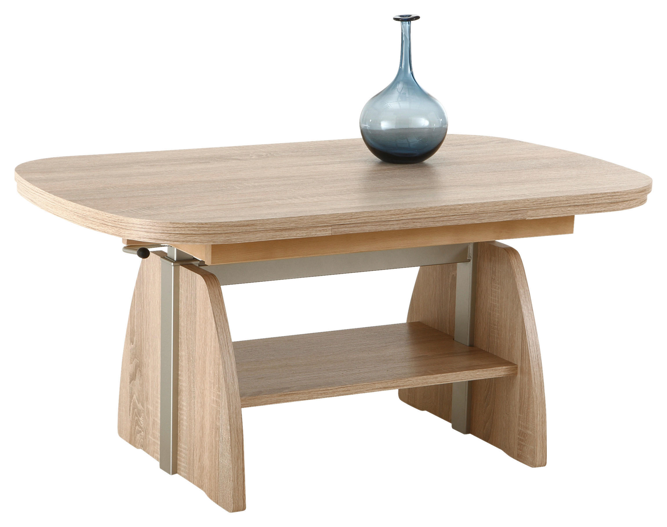 COUCHTISCH 108-157/67/53-69 cm rechteckig Sonoma Eiche  - Sonoma Eiche, KONVENTIONELL, Holzwerkstoff (108-157/67/53-69cm) - Boxxx