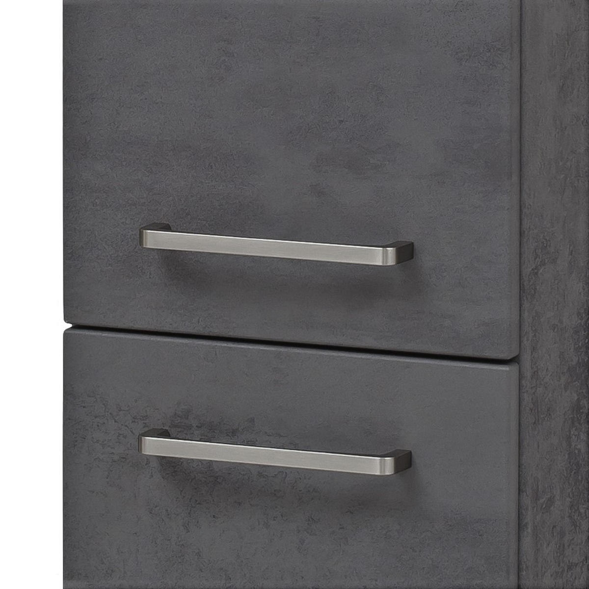 MIDISCHRANK 30/130/35 cm  - Edelstahlfarben/Grau, KONVENTIONELL, Holzwerkstoff/Metall (30/130/35cm) - Held