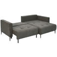 ECKSOFA  in Velours Schlammfarben  - Schlammfarben/Schwarz, KONVENTIONELL, Textil/Metall (226/155cm) - Carryhome
