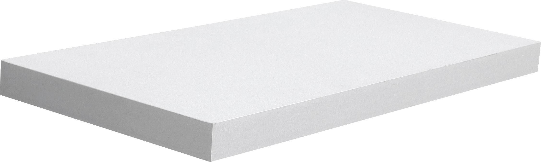 WANDBOARD Weiß  - Weiß, Design, Holzwerkstoff (80/3,8/23,5cm) - Carryhome