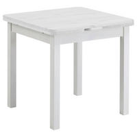 ESSTISCH in Holz 77-127/77/74 cm  - Weiß, ROMANTIK / LANDHAUS, Holz (77-127/77/74cm) - Boxxx