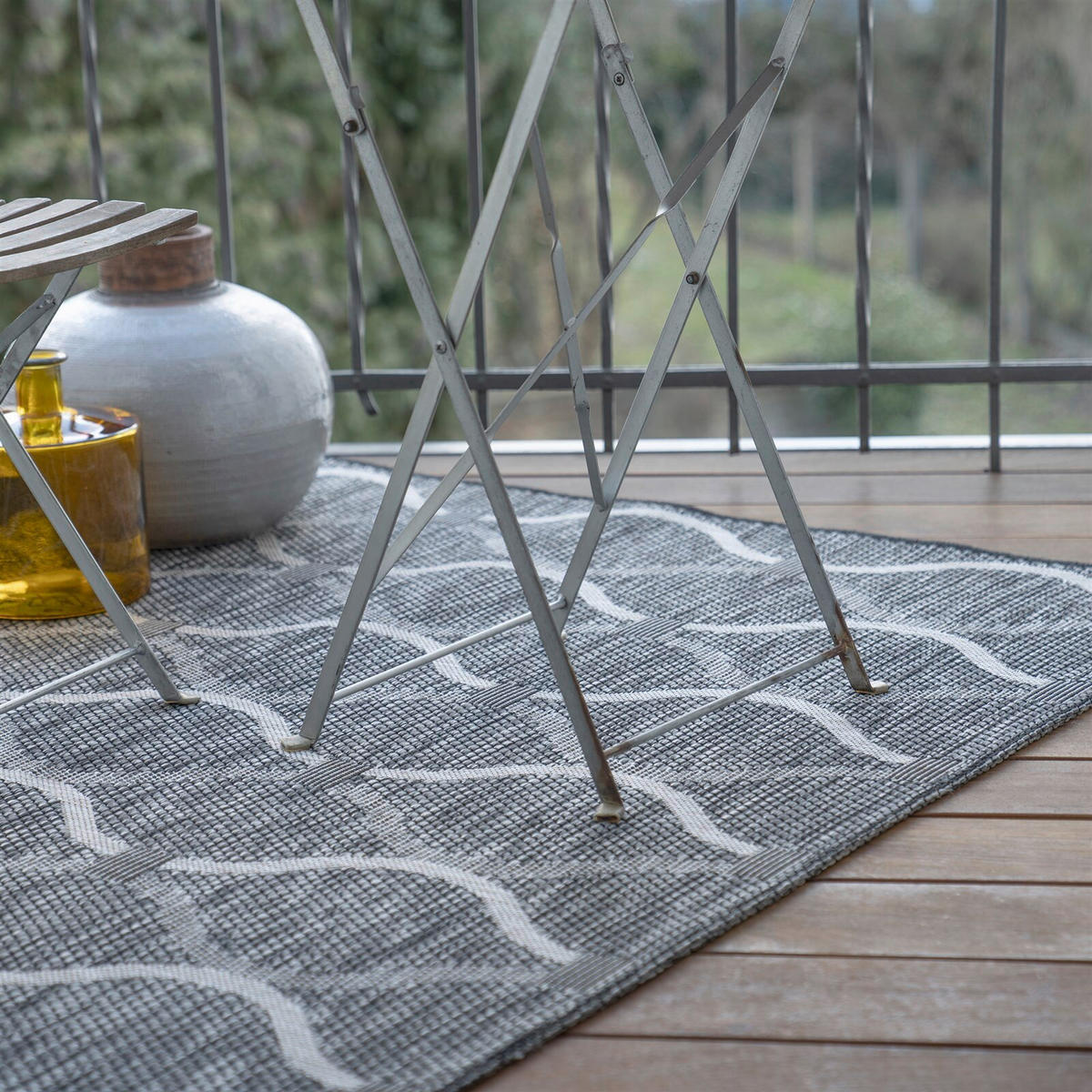 FLACHWEBETEPPICH 120/170 cm Grau  - Grau, Basics, Textil (120/170cm) - Kayoom