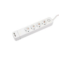 STECKDOSENLEISTE - Weiß, Basics, Kunststoff (31,5/5,3/4,1cm) - Homeware