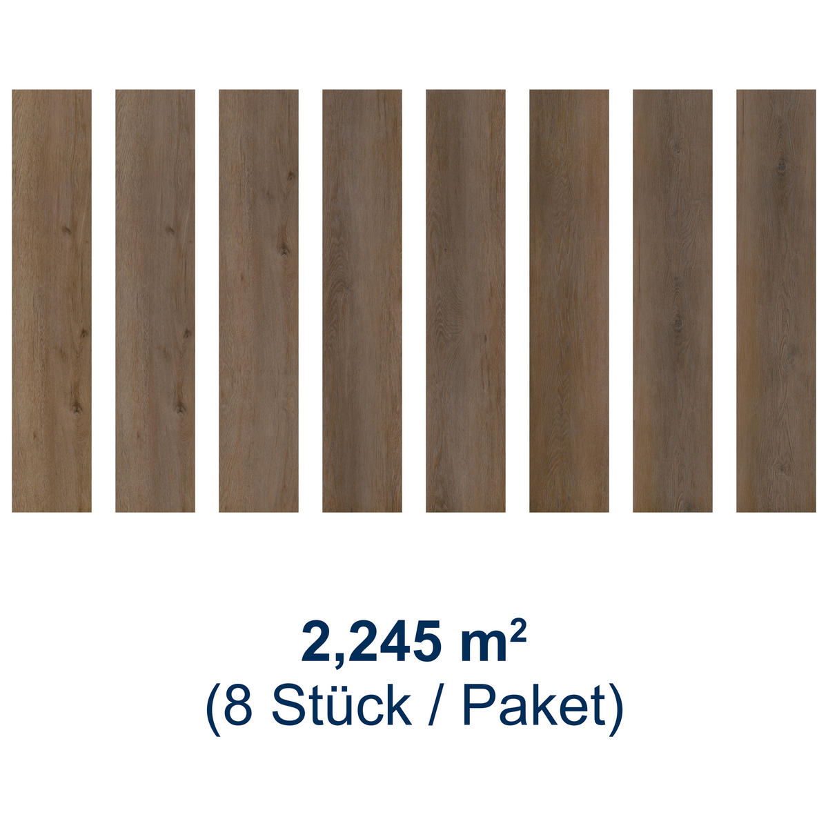 DESIGNBODEN Variant  per  m² - Eichefarben/Eiche grau, Basics, Kunststoff (122/23/0.48cm)