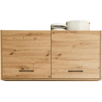 KÜCHENOBERSCHRANK 123,2/60/33 cm  in Eichefarben  - Eichefarben/Schwarz, MODERN, Holzwerkstoff/Metall (123,2/60/33cm) - Carryhome