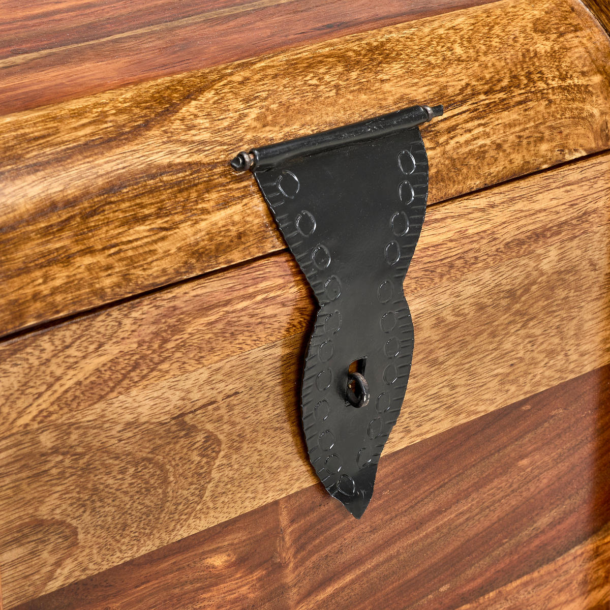 TRUHE Holz Sheesham Hartholz  - Sheeshamfarben, KONVENTIONELL, Holz (100/50/50cm) - Livetastic