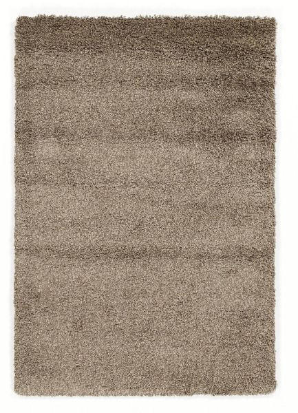 Hochflorteppich Fashion Shaggy Hellbraun 80x200 cm