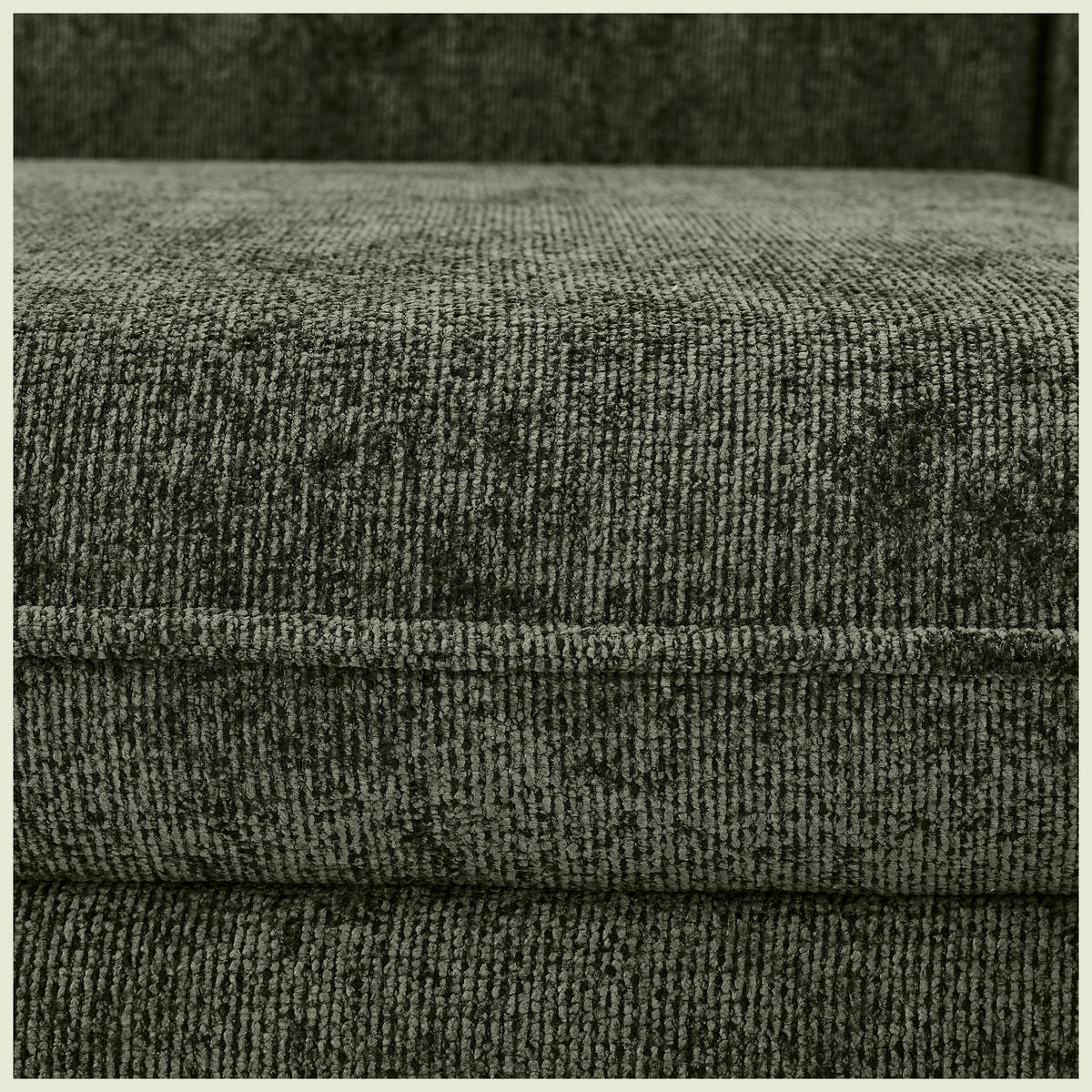 SCHLAFSOFA Chenille Olivgrün  - Schwarz/Olivgrün, KONVENTIONELL, Holz/Textil (238/99/108cm) - Carryhome
