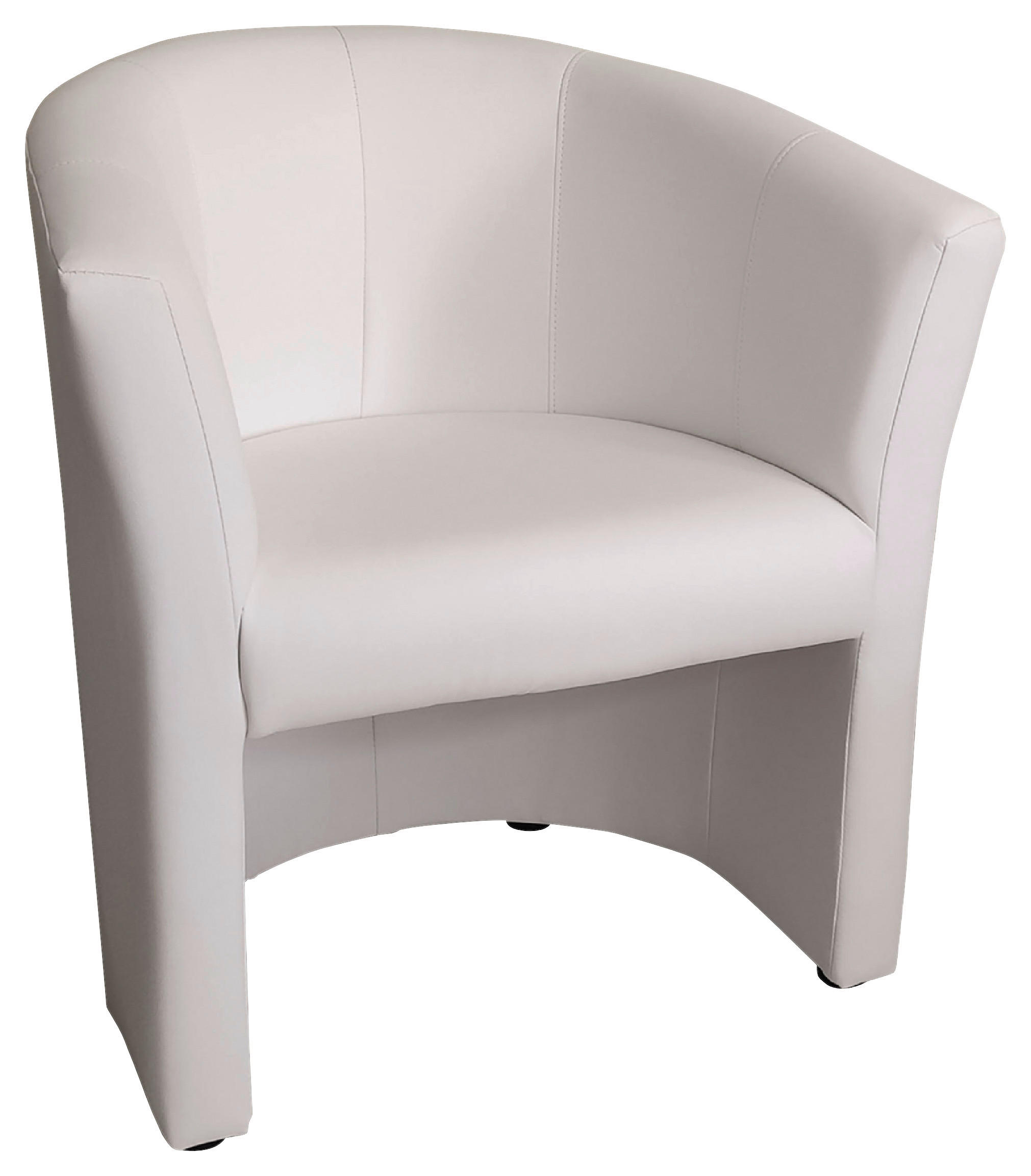 SESSEL in Lederlook Weiß  - Schwarz/Weiß, KONVENTIONELL, Kunststoff/Textil (68/78/65cm) - Boxxx