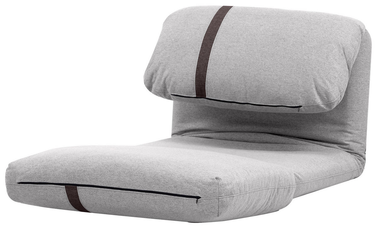 SCHLAFSESSEL  in Webstoff Hellgrau  - Dunkelgrau/Hellgrau, Design, Textil (78/58/82cm) - Livetastic