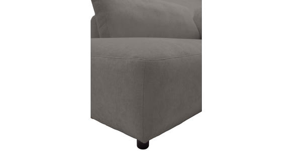 ECKSOFA  in Chenille Grau  224/307 cm  - Schwarz/Grau, KONVENTIONELL, Kunststoff/Textil (224/307cm) - Hom`in