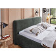POLSTERBETT 180/200 cm,  in Grün, Bettkasten, Lattenroste,  - Birkefarben/Buchefarben, Design, Holz/Textil (180/200cm) - Xora