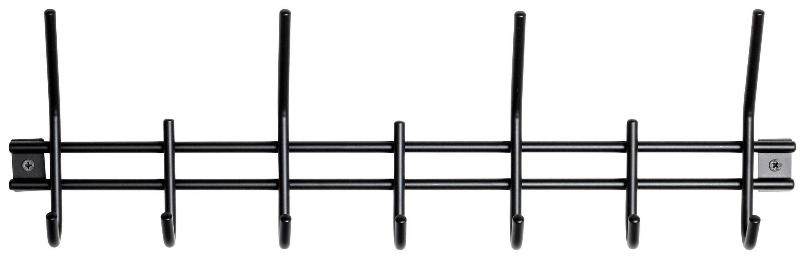 GARDEROBENLEISTE  in Schwarz  - Schwarz, Design, Metall (54/16/5cm)