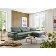 ECKSOFA Dieter Knoll Opal Echtleder  - Opal/Schwarz, Design, Leder/Metall (332/193cm) - Dieter Knoll
