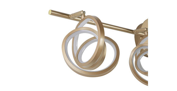 DECKENLEUCHTE 83/14/21,3 cm  - Weiß/Cappuccino, Trend, Kunststoff/Metall (83/14/21,3cm) - Novel