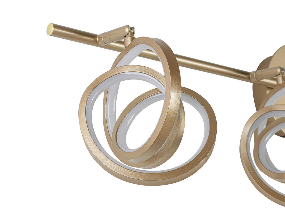 DECKENLEUCHTE    83/14/21,3 cm  - Weiss/Cappuccino, Trend, Kunststoff/Metall (83/14/21,3cm) - Novel