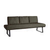 SITZBANK 209/92/78 cm  in Braun  - Schwarz/Braun, Design, Textil/Metall (209/92/78cm) - Dieter Knoll