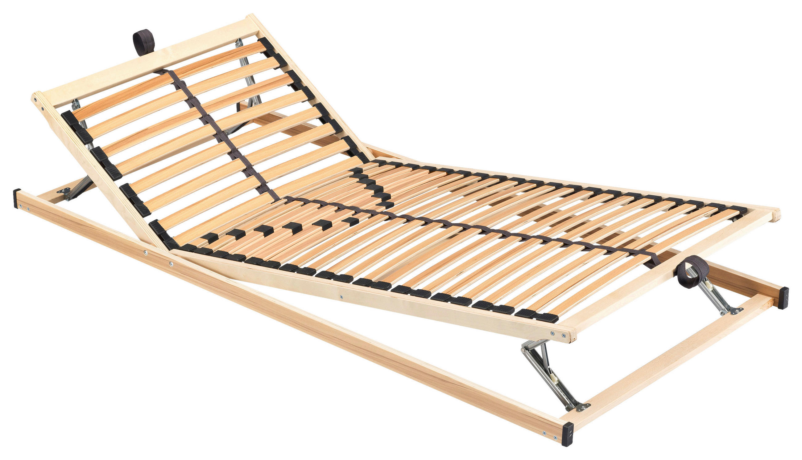 LATTENROST 80/220 cm Fußteil, Mittelzone, Kopfteil verstellbar, Buche  - Naturfarben, Basics, Holz (80/220cm) - Boxxx