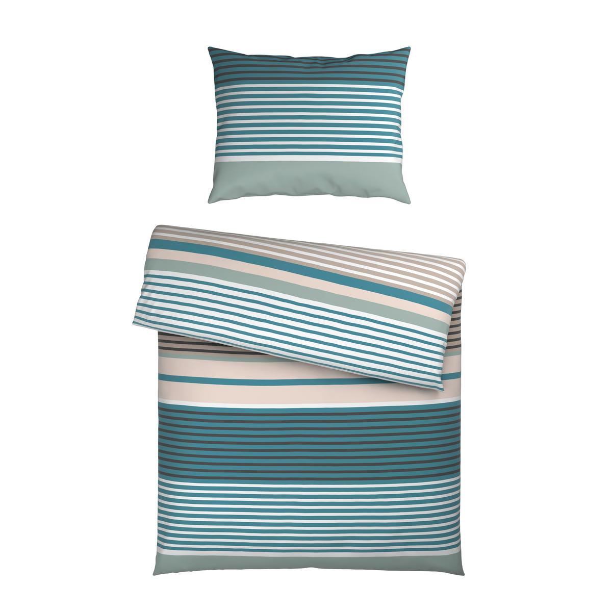 BETTWÄSCHE Mavie Satin 140/200 cm  - Blau, KONVENTIONELL, Textil (140/200cm) - Esposa