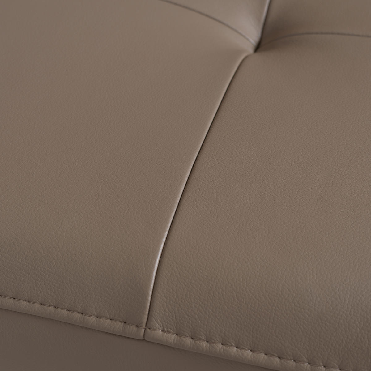 ECKSOFA in Echtleder Haselnussfarben  - Schwarz/Haselnussfarben, Design, Leder/Metall (270/220cm) - Novel