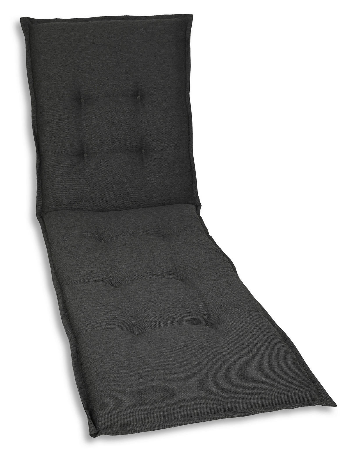 LIEGENAUFLAGE in Anthrazit Uni  - Anthrazit, Basics, Textil (60/7/190cm)