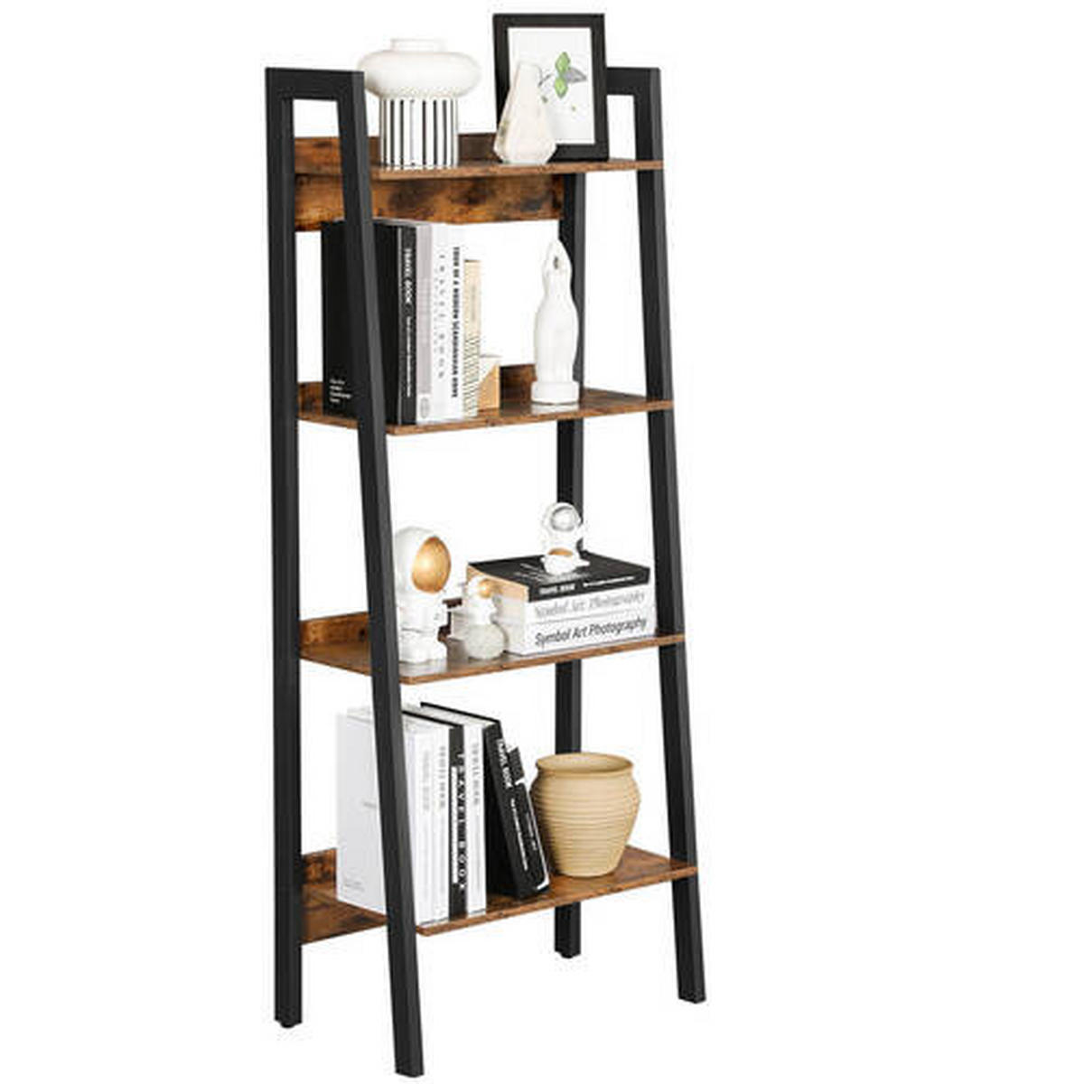AKTENREGAL Braun, Schwarz  - Schwarz/Braun, Trend, Holzwerkstoff/Metall (56/137,5/34cm) - Boxxx