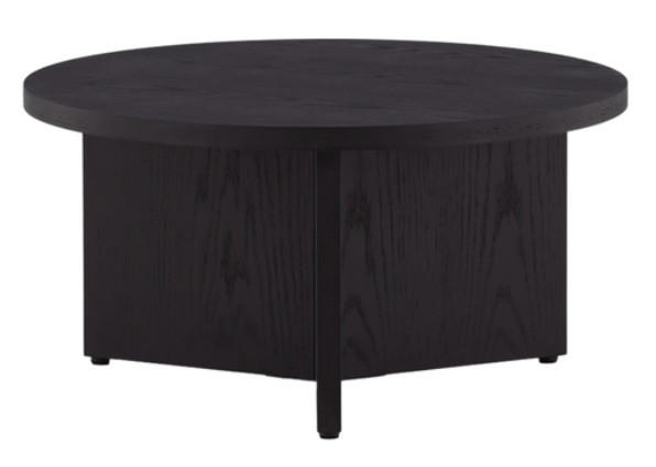 SOFFBORD i trä, trämaterial 85/85/42,5 cm  - svart, Design, trämaterial/trä (85/85/42,5cm) - Best Price