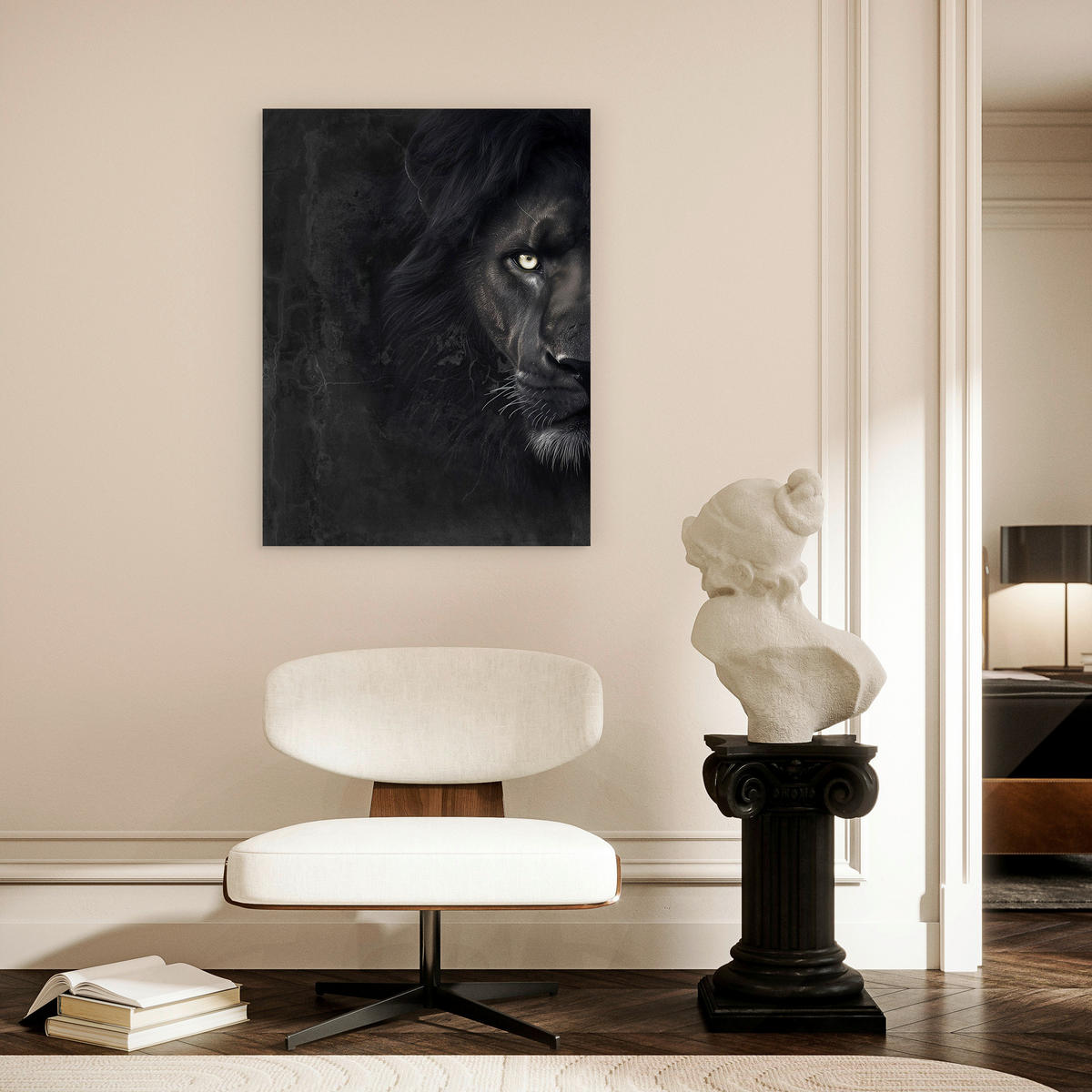 LEINWANDBILD Tiere 60/80 cm  - Multicolor/Schwarz, Basics, Holz/Textil (60/80cm)