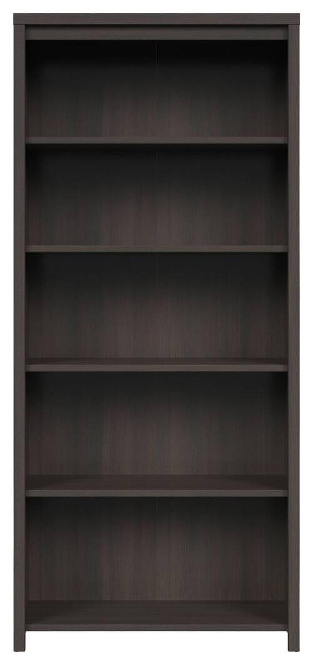 REGAL wenge boje  drvni materijal  - wenge boje/crna, Design, drvni materijal/plastika (90/200,5/40,5cm)