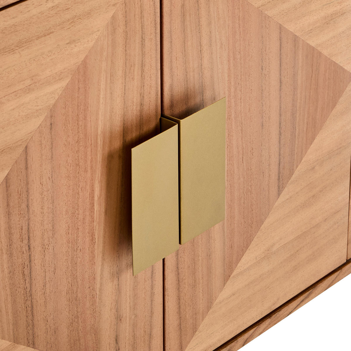 SIDEBOARD  in 145/45/76 cm  - Messingfarben/Naturfarben, Design, Holz/Holzwerkstoff (145/45/76cm) - Livetastic