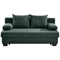 SCHLAFSOFA Bilbao in Flachgewebe Dunkelgrün  - Dunkelgrün, KONVENTIONELL, Holz/Textil (200/88/102cm) - Xora