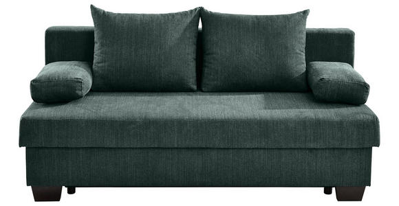 SCHLAFSOFA Bilbao in Flachgewebe Dunkelgrün  - Dunkelgrün, KONVENTIONELL, Holz/Textil (200/88/102cm) - Xora