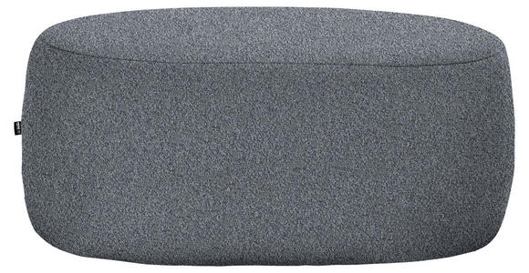 HOCKER in Textil Grau - Schwarz/Grau, MODERN, Kunststoff/Textil (88/43/66cm) - Hom`in