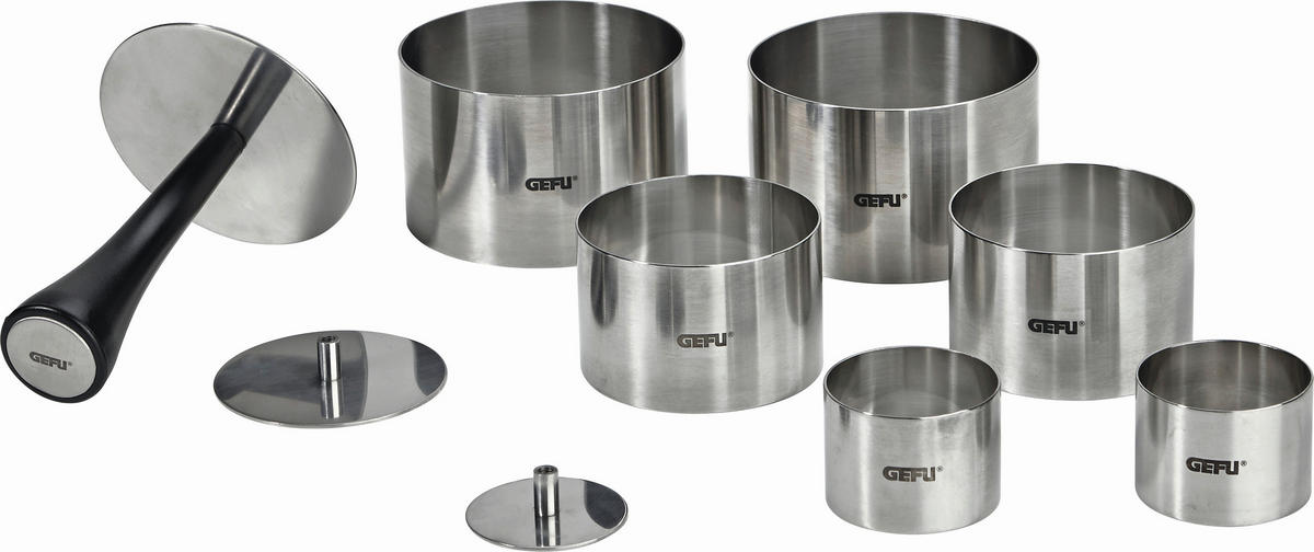 Speiseringe Set FORMIDABLE - Edelstahlfarben, Basics, Metall - Gefu