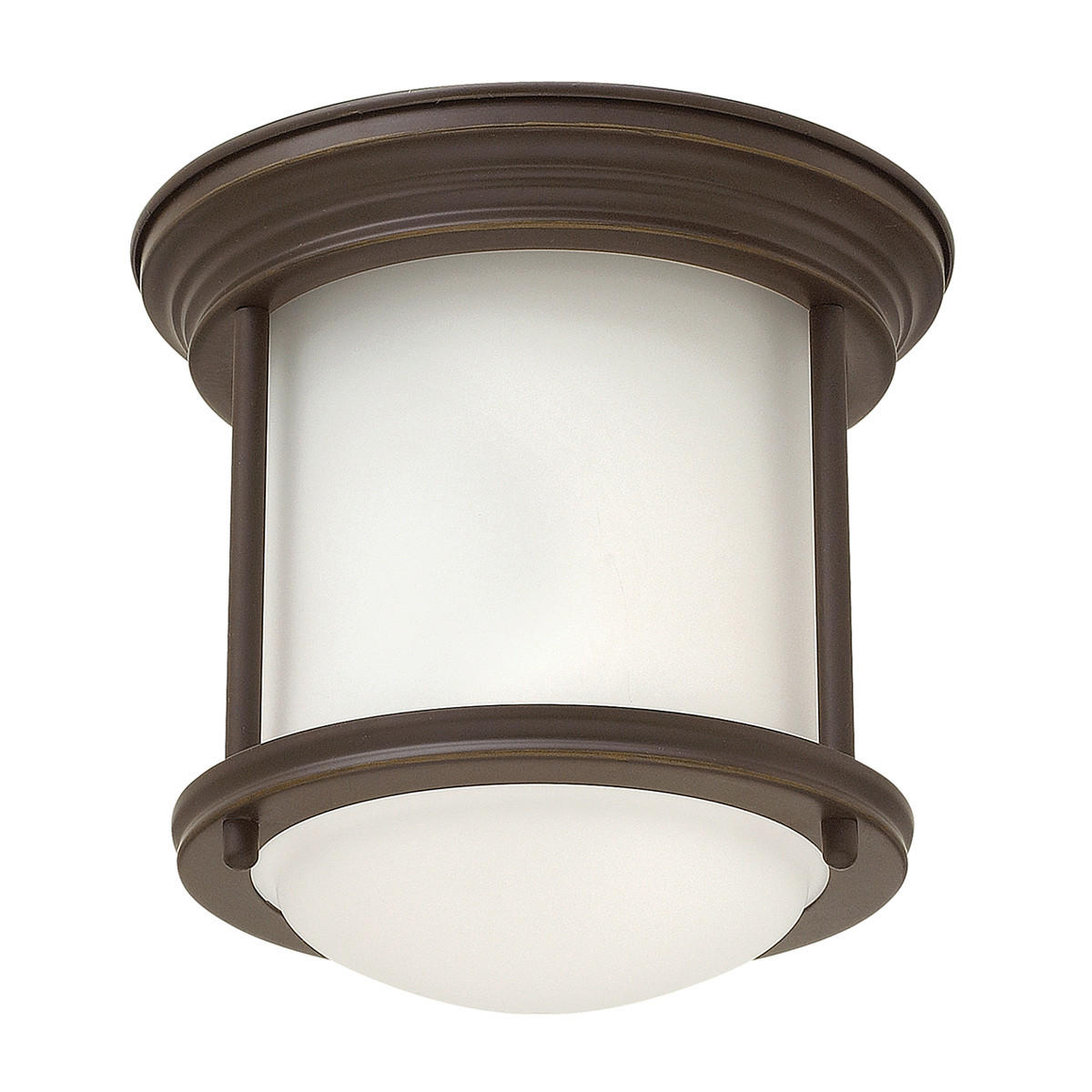 DECKENLEUCHTE  19.6/18.5 cm    - Bronzefarben, KONVENTIONELL, Glas/Metall (19.6/18.5cm) - Elstead Lighting