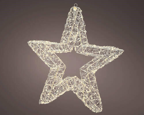 LAMPĂ LED DECORATIVĂ - argintiu/alb, Basics (7/38/38cm)
