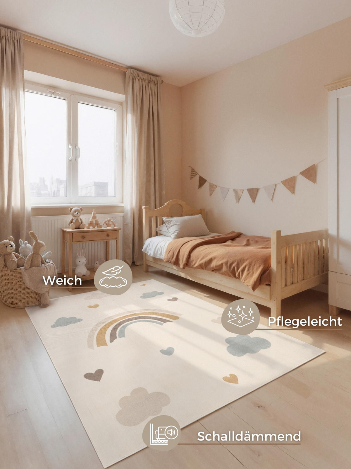 KINDERTEPPICH 200/290 cm Adventures  - Multicolor/Creme, Design, Kunststoff/Textil (200/290cm)