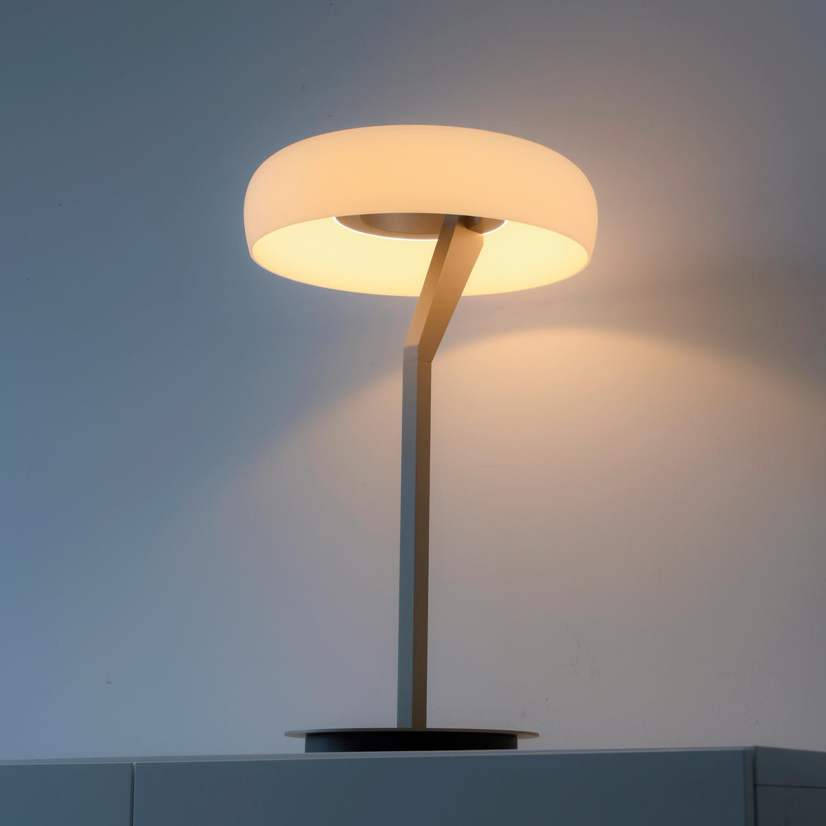 LED-TISCHLEUCHTE - Schwarz/Bronzefarben, Basics, Glas/Kunststoff (35/35/58cm) - Paul Neuhaus