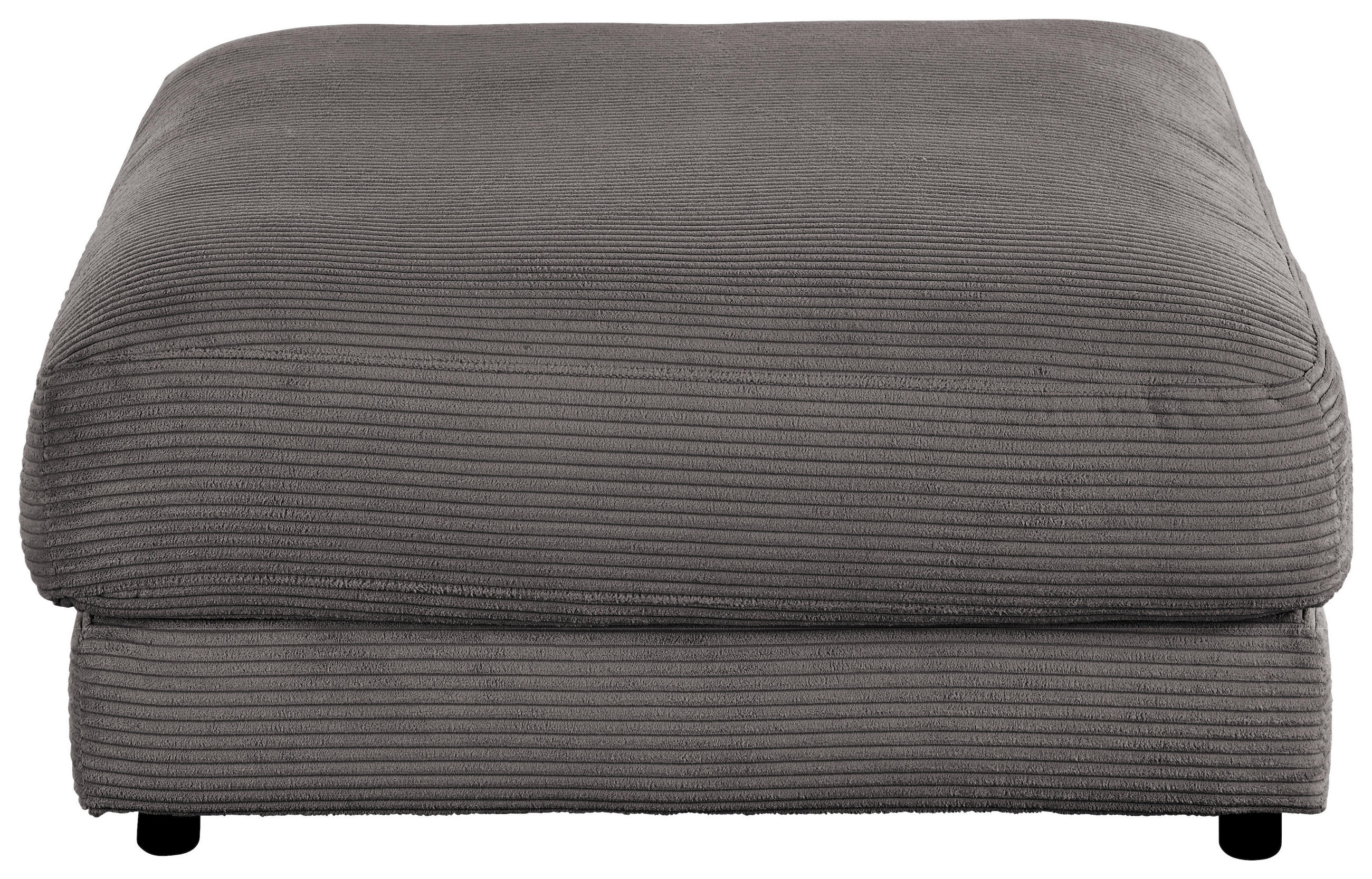 HOCKER in Textil Dunkelgrau  - Dunkelgrau/Schwarz, Design, Kunststoff/Textil (100/86/100cm) - Lomoco