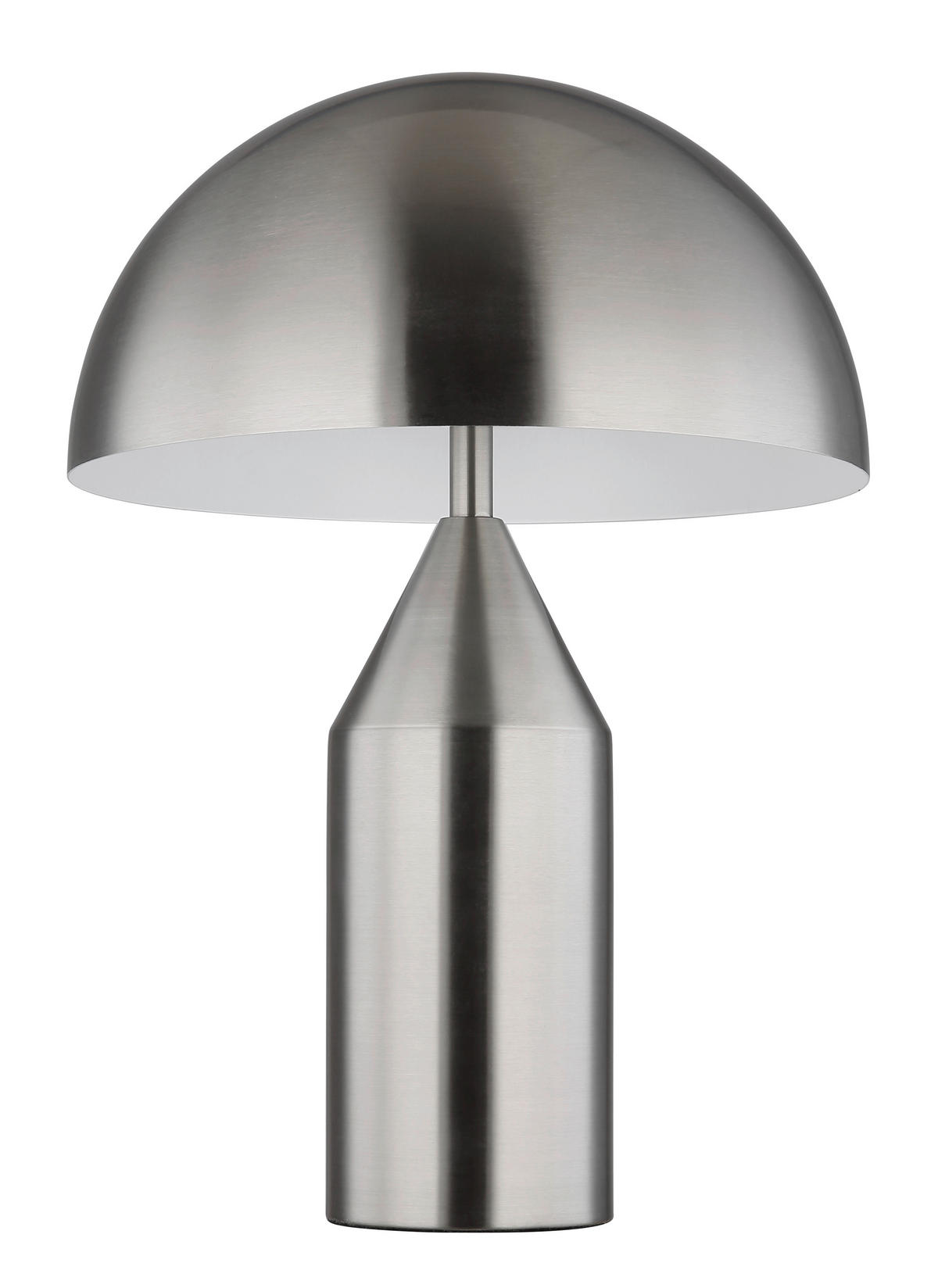 TISCHLEUCHTE - Weiss/Nickelfarben, Design, Metall (28/39cm) - Globo