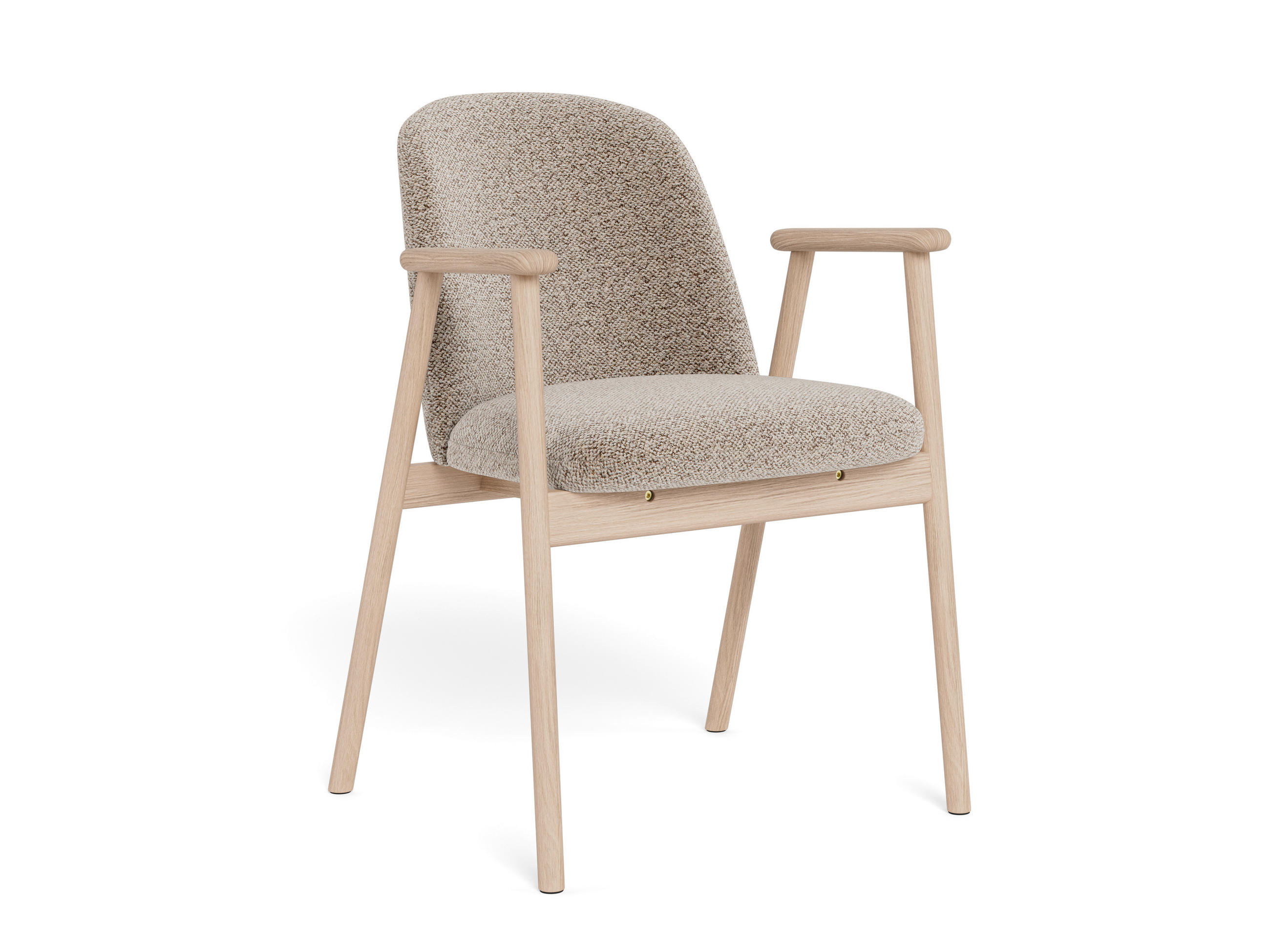 STOL MED ARMSTÖD   flatväv  - beige, Modern, metall/textil (55,5/80,5/57cm) - MID.YOU