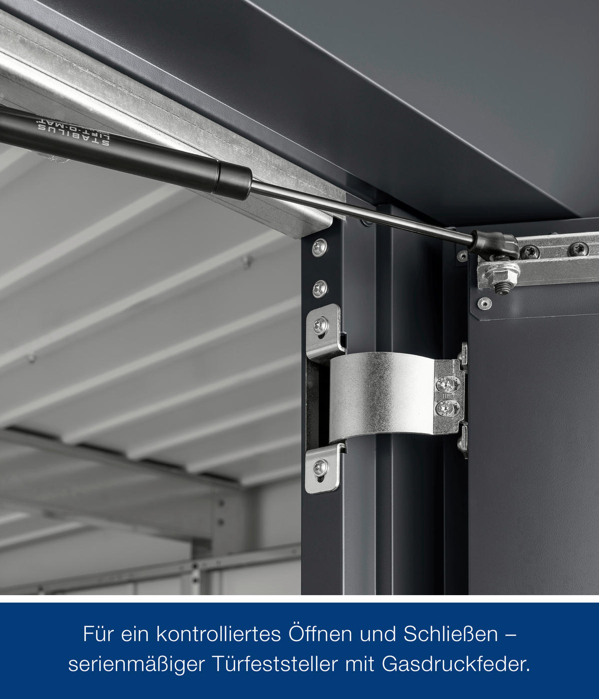 GERÄTEHAUS 237/223/229 cm  - Anthrazit, Basics, Metall (237/223/229cm)